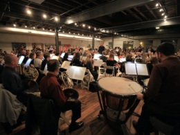 performers in an intimate venue
