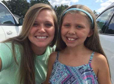 Nikki and Kayley smiling together