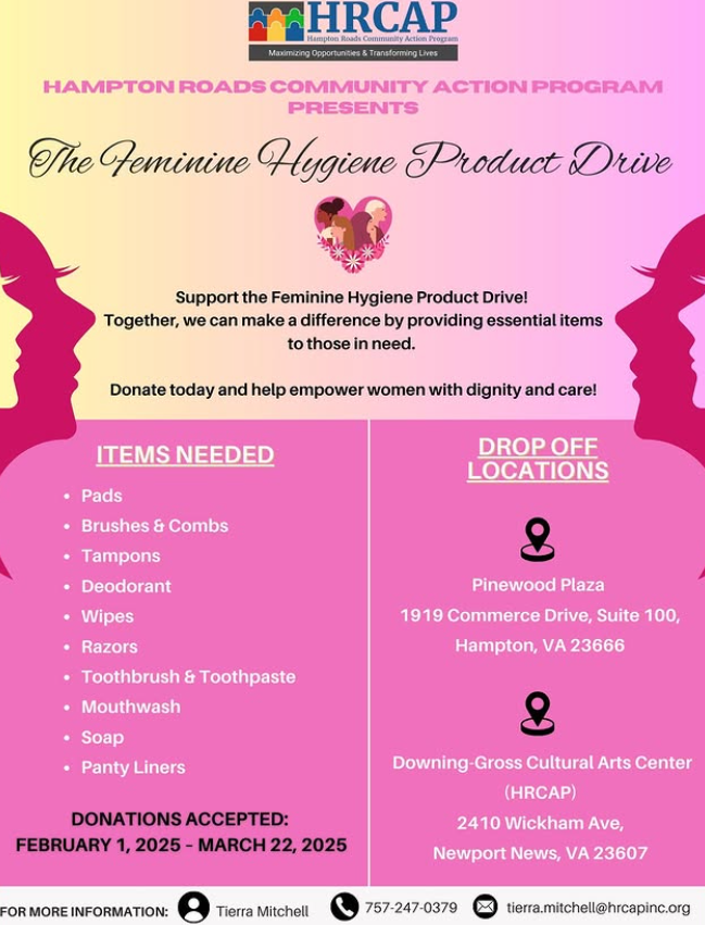 Feminine Hygiene Drive Flyer