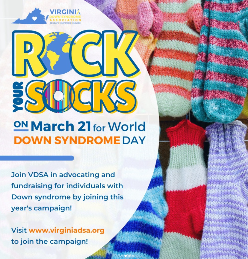 Flyer with event details for Rock Your Socks