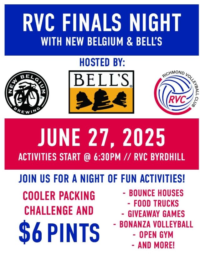 RVC Finals Night with New Belgium and Bell's. June 27, 2025