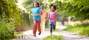 Kids running