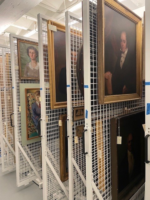 Archival collection of historic Richmond portraits and paintings.